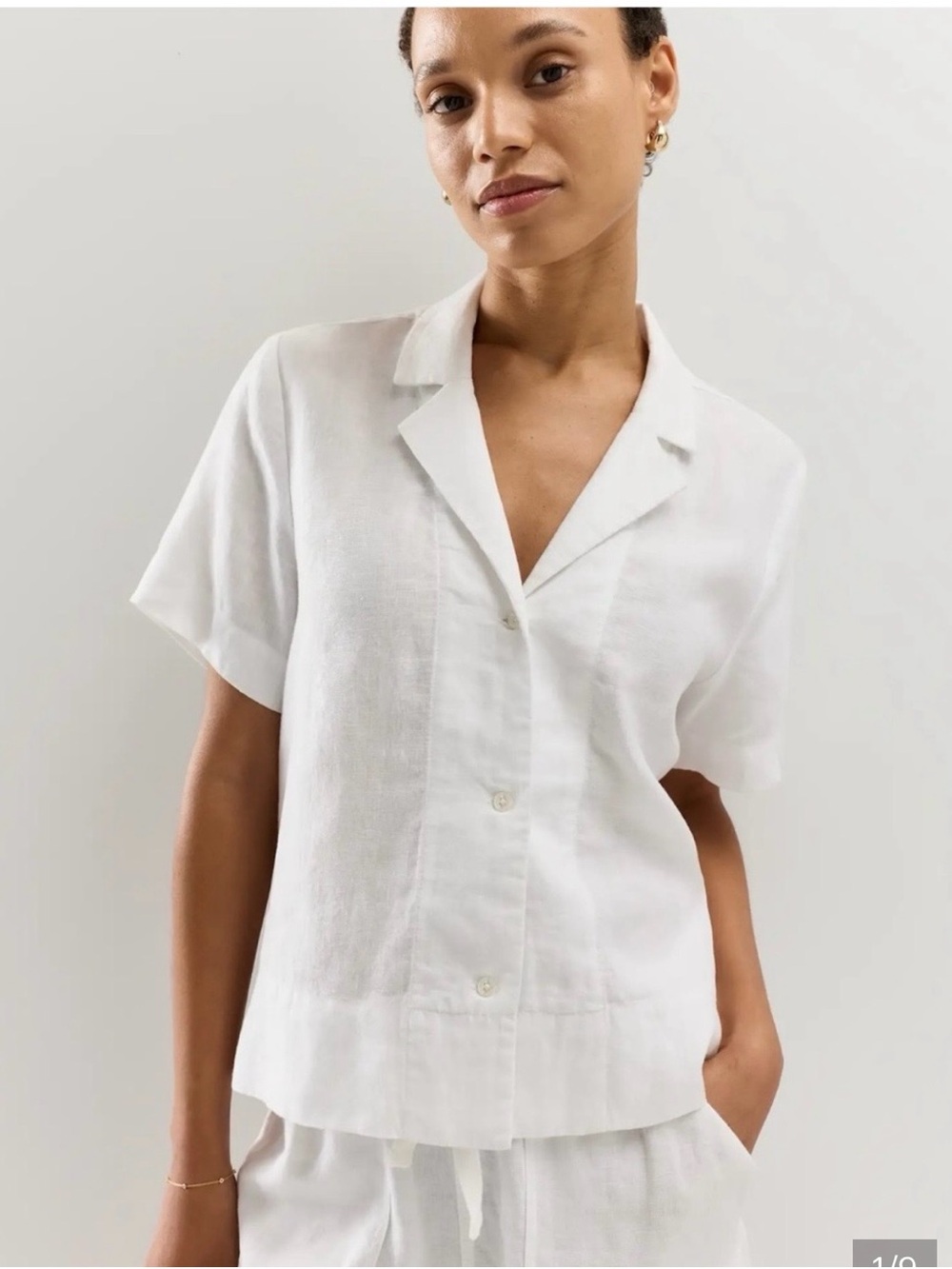 Quince 100% linen White Shirt - Classic Breathable Style